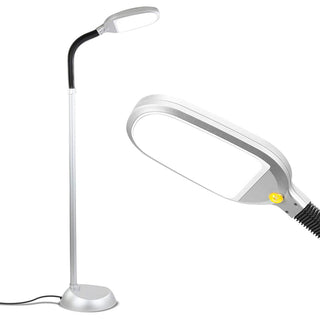 Brightech Litespan LED Bright Reading and Craft Floor Lamp - Modern Standing, Ti