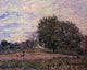 Alfred Sisley Walnut Trees Sunset, Early Days of October Wall Decal