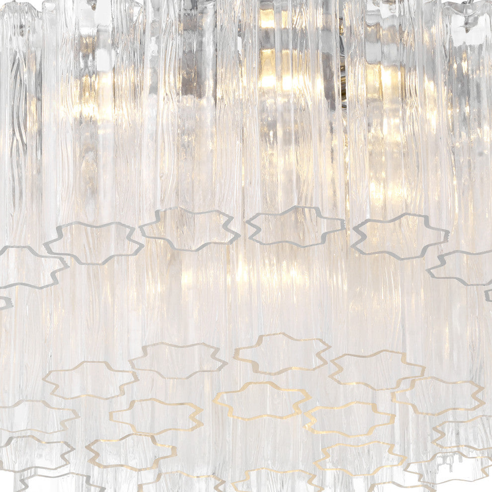 Crystorama Lighting Group ADD-321-CL Addis 7 Light 22"W Flush - Polished Chrome