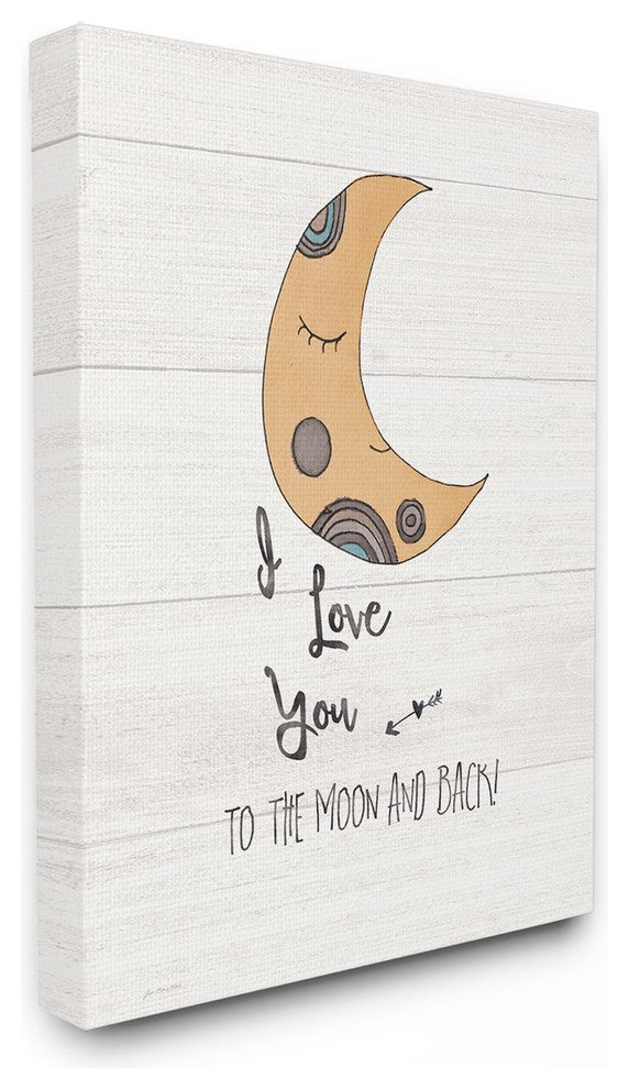 Stupell Ind. I Love You Moon Wall Plaque, 13x19
