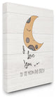 Stupell Ind. I Love You Moon Wall Plaque, 13x19