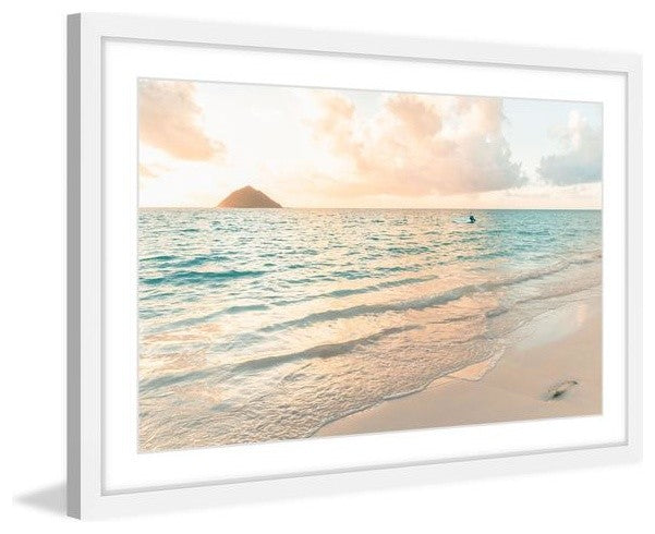 "Fluffy Rises" Framed Painting Print, 24"x16"