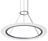 Sonneman 2072 Arctic Rings 31"W LED Suspension Pendant - Bright Satin Aluminum
