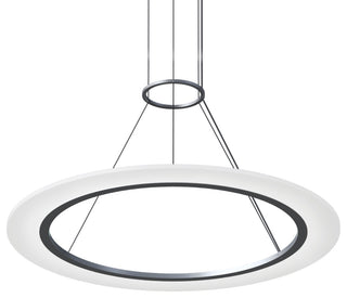 Sonneman 2072 Arctic Rings 31"W LED Suspension Pendant - Bright Satin Aluminum