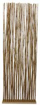 Benzara BM233454 78" Elongated Bamboo Branch Pattern Single Panel Screen, Brown