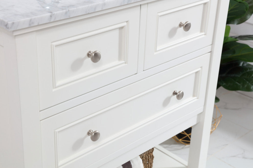 Matilda 30" Single Bathroom Vanity Set, White