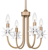Quoizel REY5016 Remy 4 Light 16"W Taper Candle Style Chandelier - Bronze Gold
