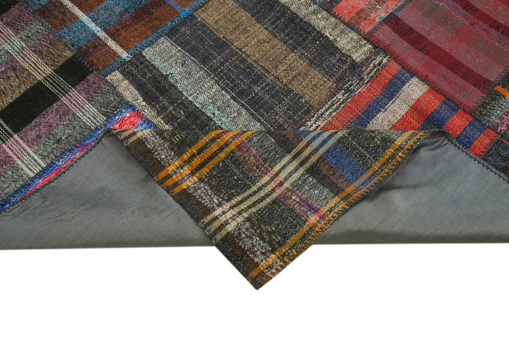 Rug N Carpet - Handmade Anatolian 7' 4'' x 10' 2'' Tribal Patchwork Kilim Rug