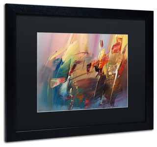 'Garden' Matted Framed Canvas Art by Ricardo Tapia