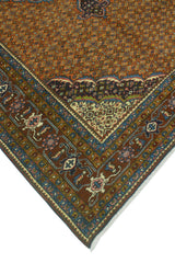 Fine Vintage Distressed Antinea Rust/Drk. Red Rug, 6'5 x 9'5