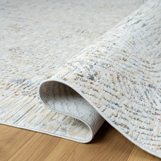 Brynn Light Gray/Ivory Minimal Abstract Indoor Area Rug, 2' x 3'