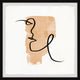 "Random Line" Framed Painting Print, 18x18