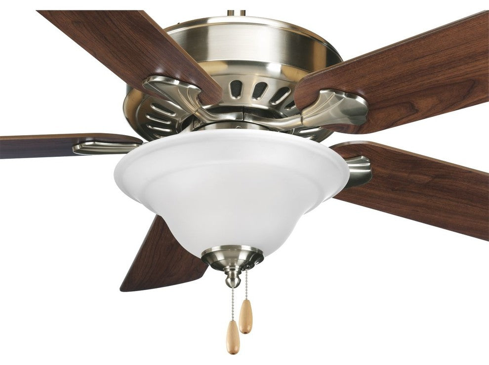 Airpro Performance 52" 5-Blade Weathered Ceiling Fan, Brushed Nickel