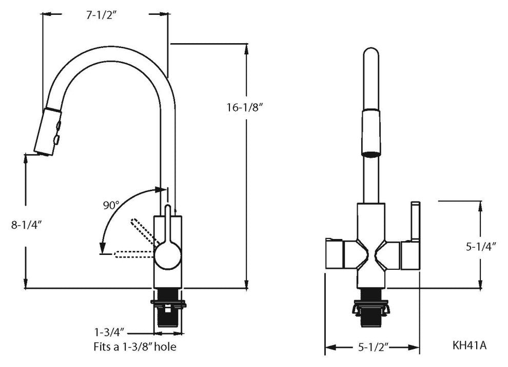 HotMaster 4 in 1 Instant Hot Kitchen Faucet, Matte Black