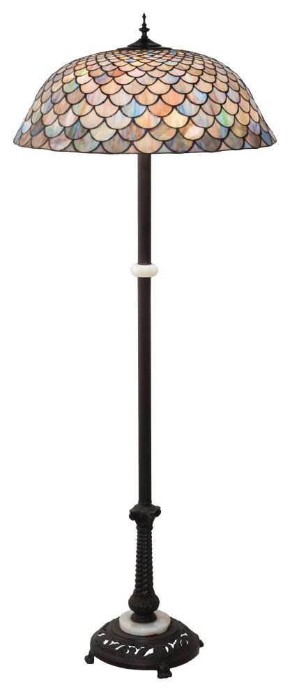 62 High Tiffany Fishscale Floor Lamp