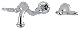 Kingston Brass Wall Mount Bathroom Faucet, Polished Chrome