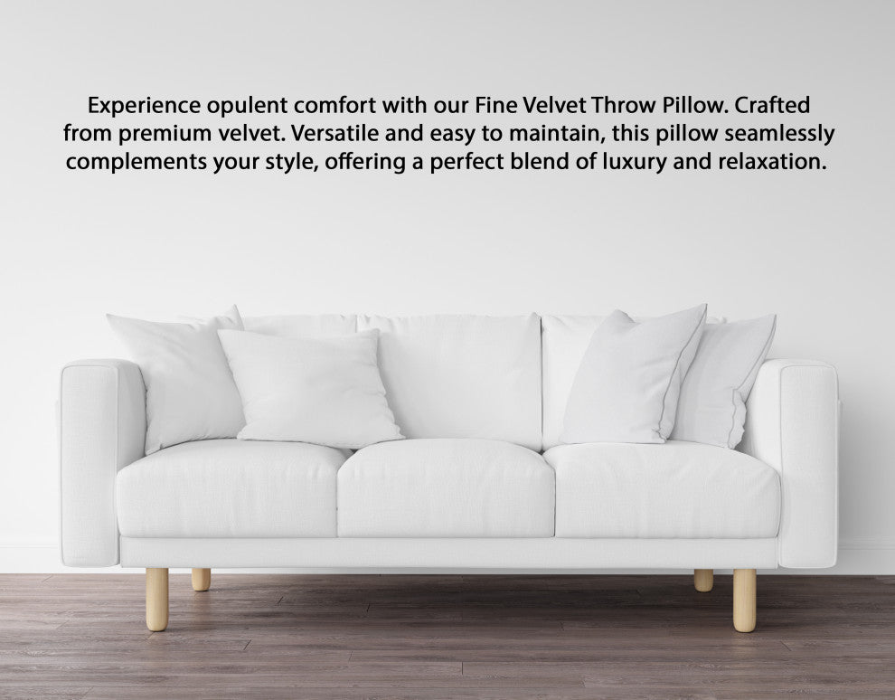 A1HC Throw Pillow Insert, Down Alternative Fill, Single, White, 20"x20"