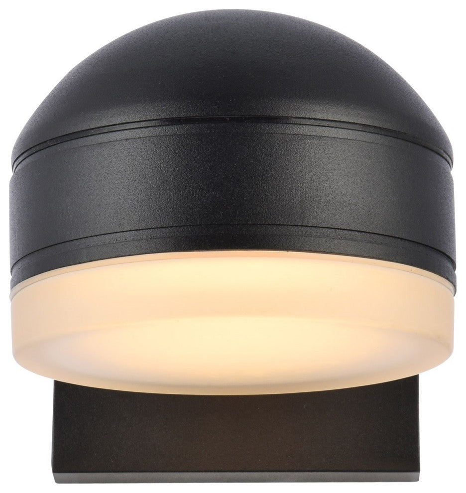 Living District Raine Integrated LED Wall Sconce LDOD4015BK - Black