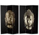 6'' Tall Double Sided Buddha Canvas Room Divider