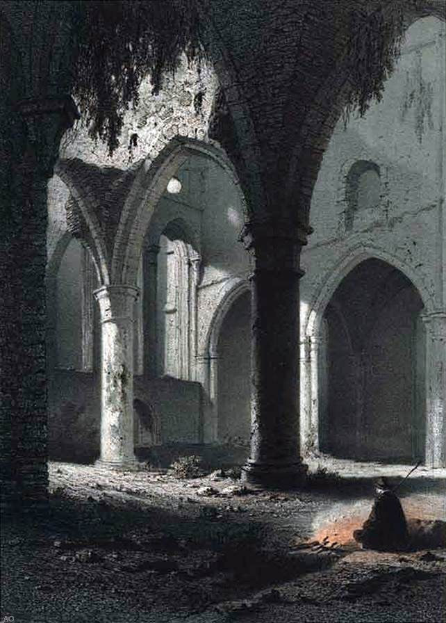 Francois Stroobant Ruins of the Abbey of Villers Wall Decal