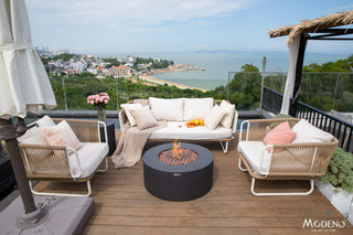 Venice 34" Concrete Fire Table (Liquid Propane)