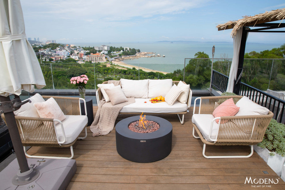 Venice 34" Concrete Fire Table (Liquid Propane)