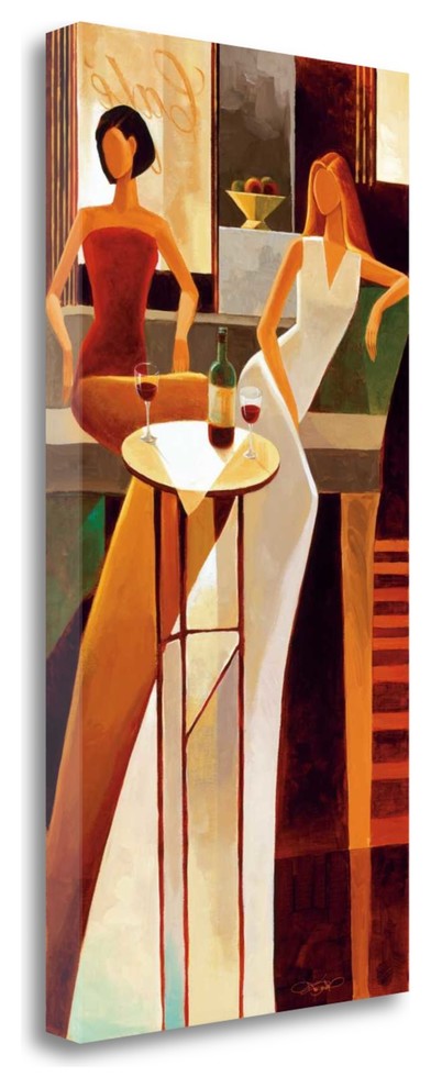 "Les Sirens" By Keith Mallett,Ready to Hang Giclee Print on Gallery Wrap Canvas