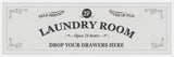 "Self-Service Laundry Room" Framed Painting Print, 45x15