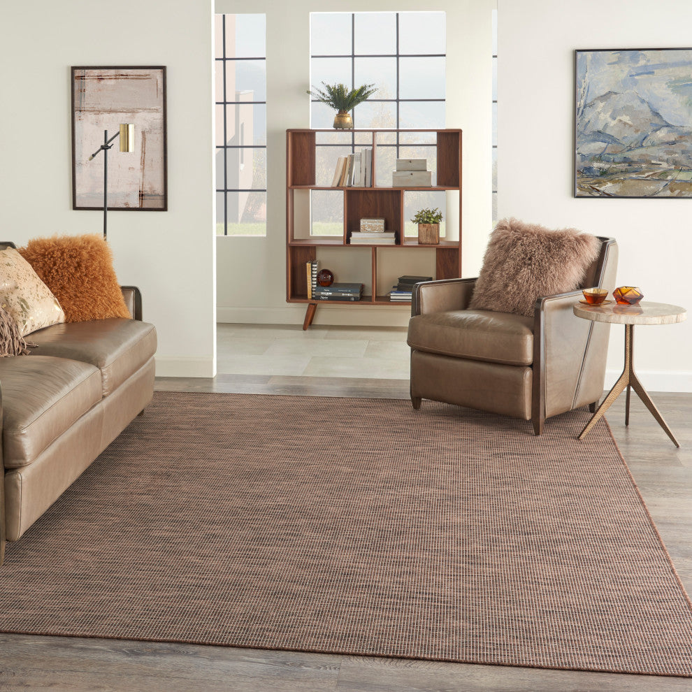 Nourison Positano Contemporary Area Rug, Natural, 9'x12'