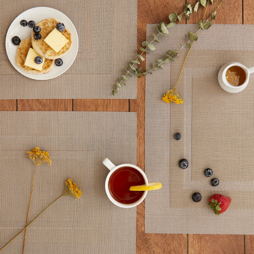 DII Stone PVC Doubleframe Placemat 6 Piece