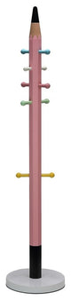 Kids Pencil Coat Rack, Pink