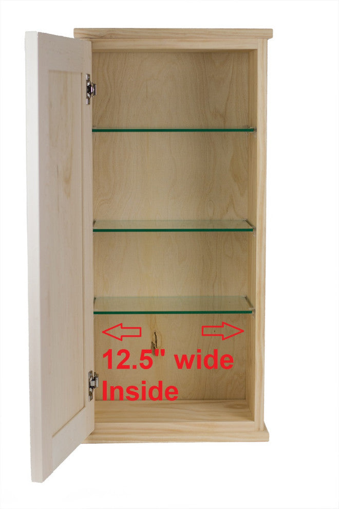Sandalwood On the Wall Primed Cabinet 19.5h x 15.5w x 6.25d