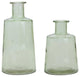 Bottle, 2-Piece Set, 7"H, 9.5"H Glass