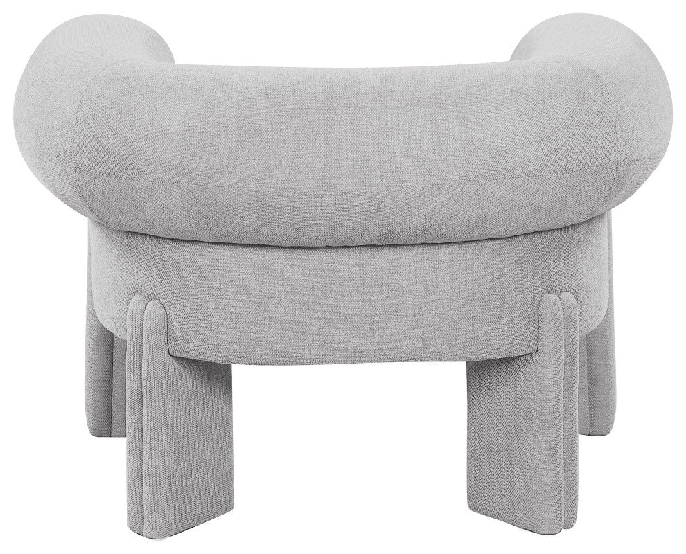 Stefano Upholstered Accent Chair, Grey