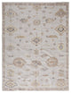 Weave & Wander Tierney Eco Friendly PET Oushak Rug, Warm Gray/Ivory Cream, 8' X