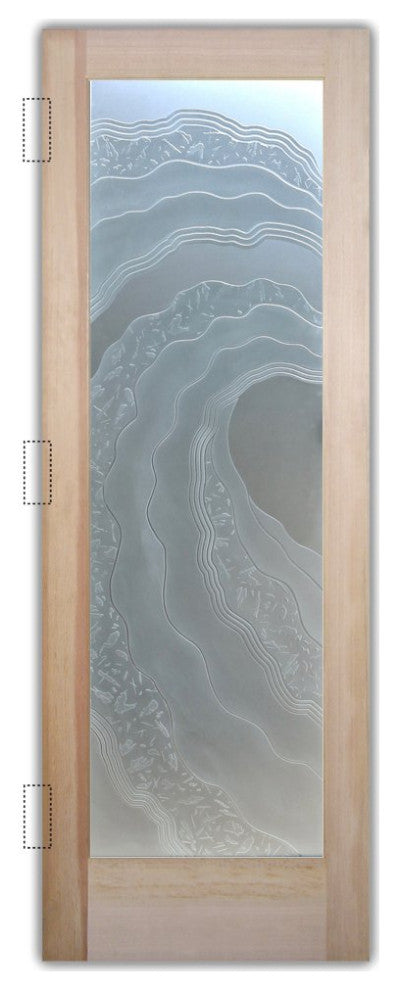 Interior Prehung Door or Interior Slab Door - Metacurl - Douglas Fir (stain...