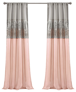 Night Sky Single Window Panel, Blush/Gray, 84"x42"