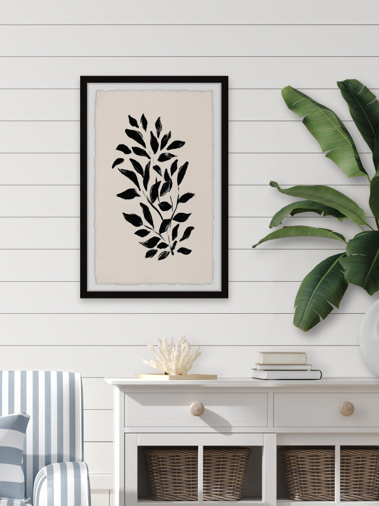 "The Leaves Flow" Framed Painting Print, 20x30