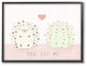 You Get Me Hedgehog & Cactus Cute Cartoon Framed Giclee Art, 11"x14"