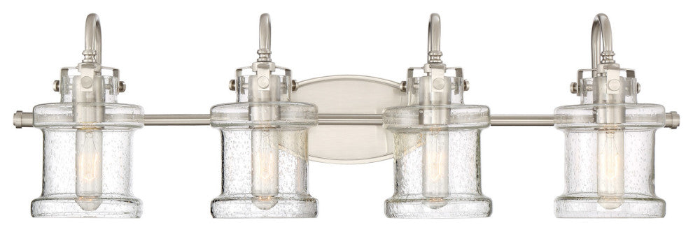 Quoizel DNY8604 Danbury 4 Light 32"W Bathroom Vanity Light - Brushed Nickel