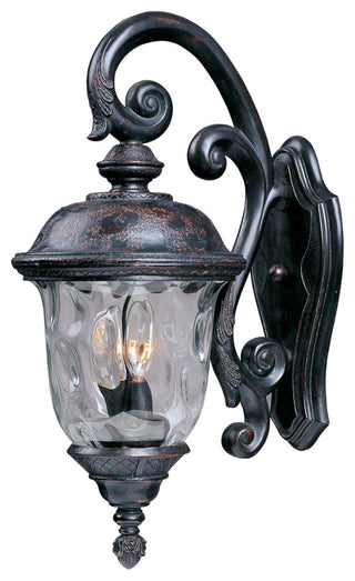 Maxim 3497 Carriage House 26" 3 Light Wall Sconce - Oriental Bronze / Water