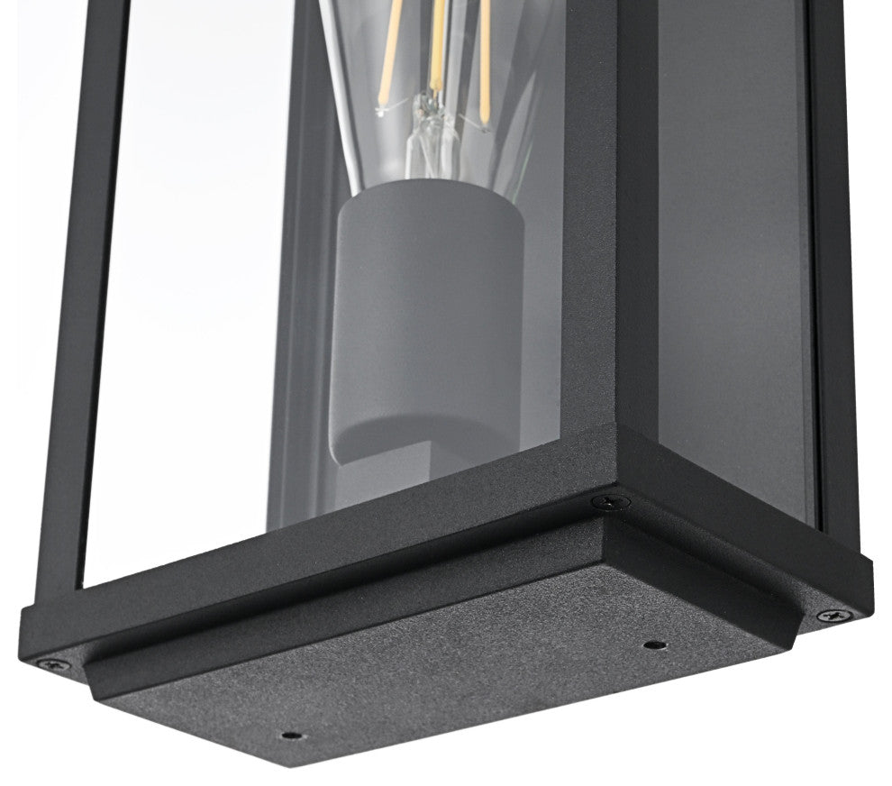 Home Living 6" Outdoor Wall Sconce, Black
