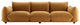 Copious Performance Velvet Sofa Cognac