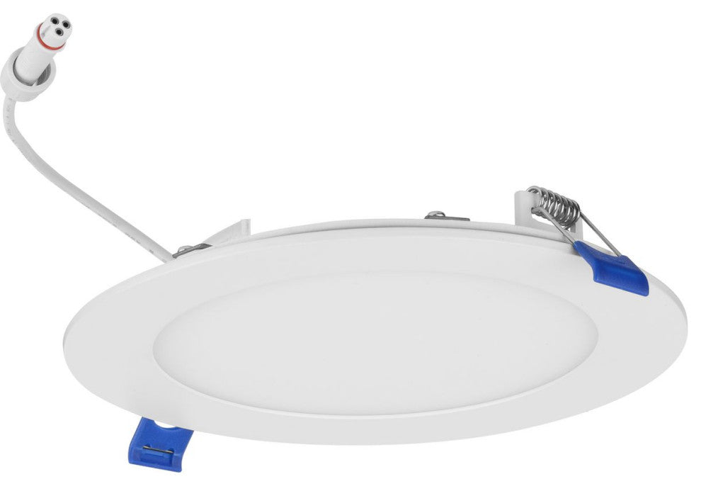 Everlume 6" Satin White 5-CCT LED Low Profile Canless Recessed Downlight