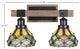 Tacoma 2-Light Bath Bar, Grand Merlot Art