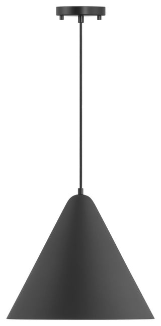 Ford LED Pendant, Replaceable LED, Matte Black, 14.25in