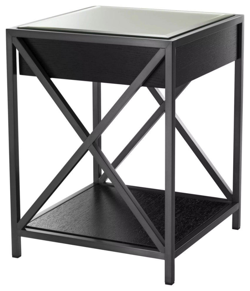 Bronze Bedside Table, Eichholtz Beverly Hills