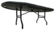 Aces Pro Folding Poker Table, 10 Players, 96" Oval, Blue Velveteen