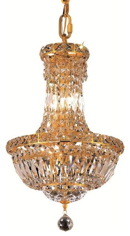 Elegant Lighting Tranquil 12" 6 Light Royal Crystal Chandelier