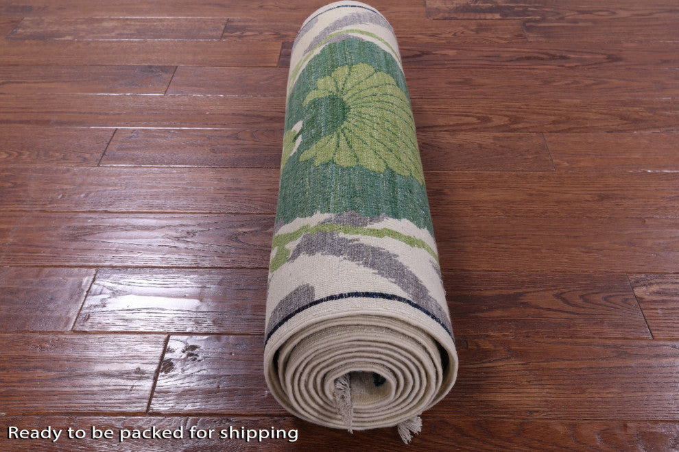 Runner William Morris Handmade Rug 2' 8" X 10' 5" Q9511
